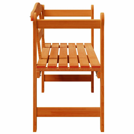 Udendørs bænk Brun 119 x 44 x 76 cm Massiv fyrretræ