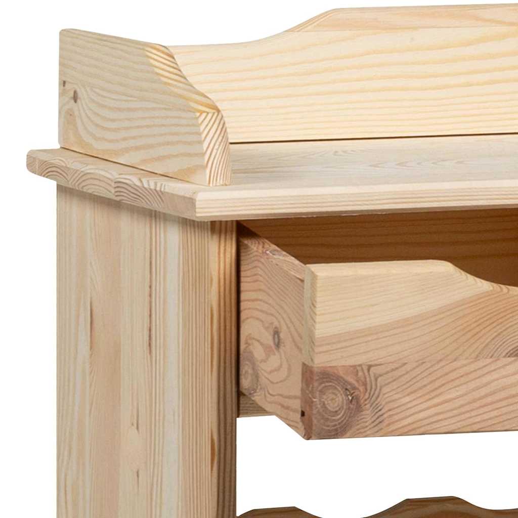 Vinfad Brun 90 x 60 x 30 cm Solid fyrretræ