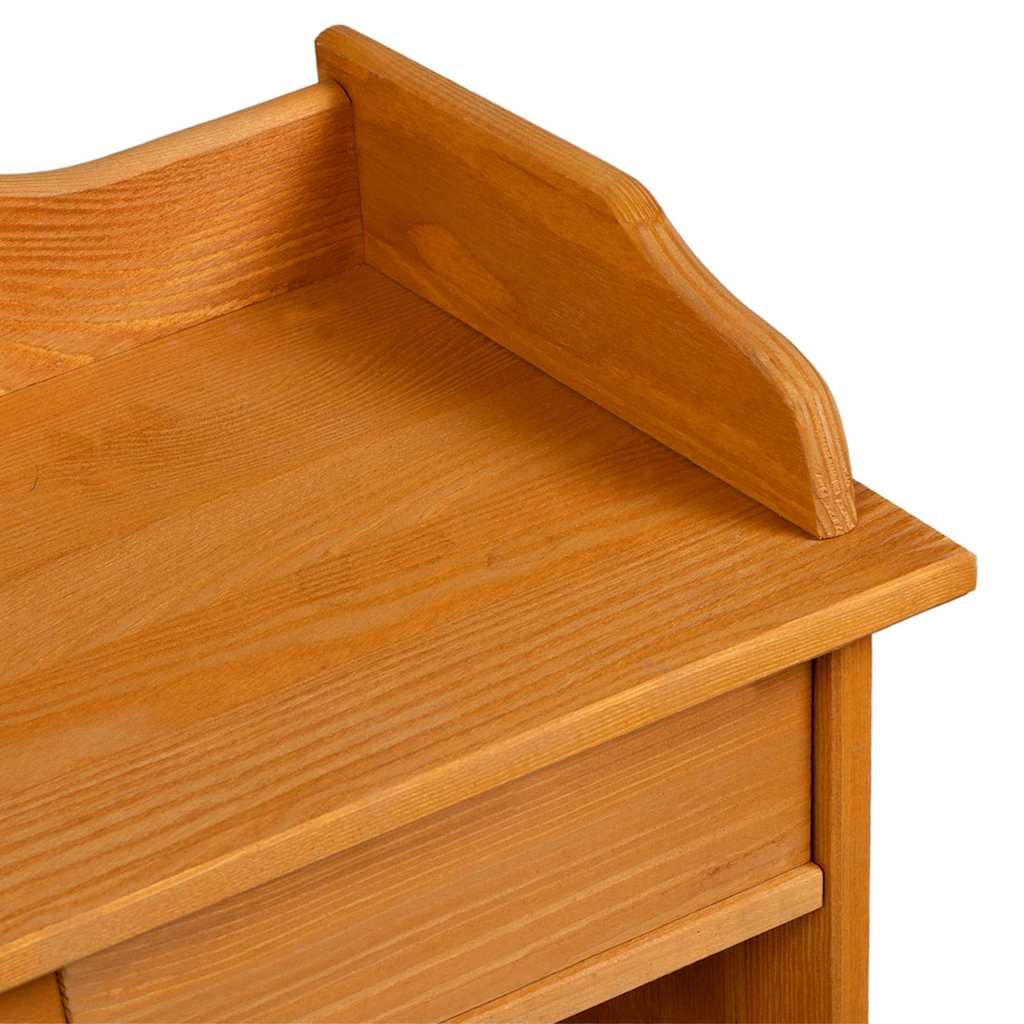 Vinfad Brun 90 x 60 x 30 cm Massivt fyrretræ