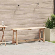 Udendørs bænk Naturfarvet 119 x 37 x 47 cm Massiv Fyrretræ