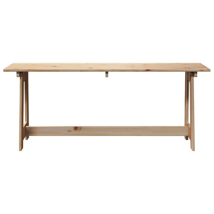 Udendørs bænk Naturfarvet 119 x 37 x 47 cm Massiv Fyrretræ