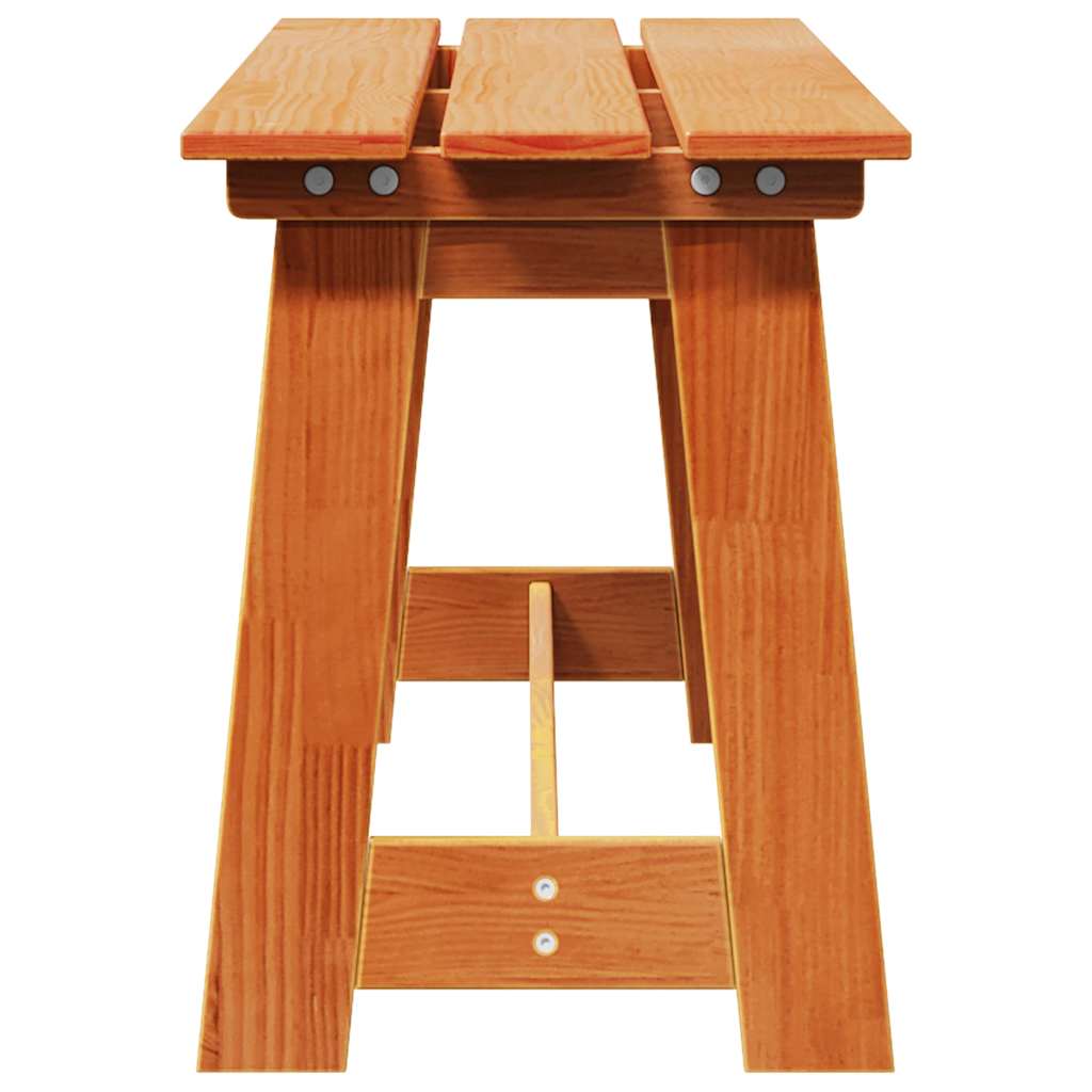 Udendørs bænk Brun 119 x 37 x 47 cm Massiv fyrretræ