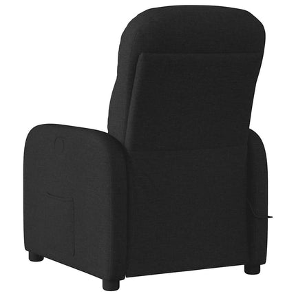 eldrevet massagestol stof sort