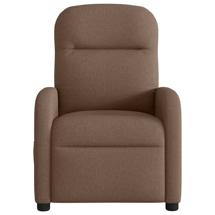 eldrevet massagestol stof brun
