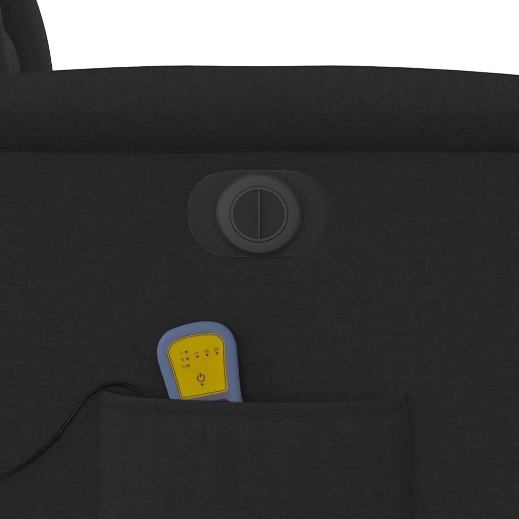 eldrevet massagestol stof sort