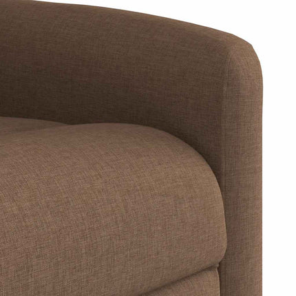 eldrevet massagestol stof brun