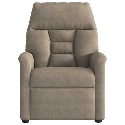 massagestol mikrofiberstof gråbrun