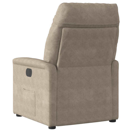 massagestol mikrofiberstof gråbrun