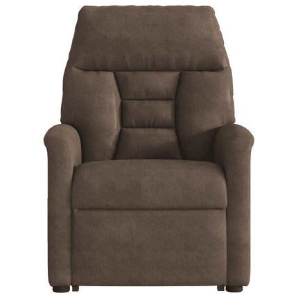 løftestol mikrofiberstof brun