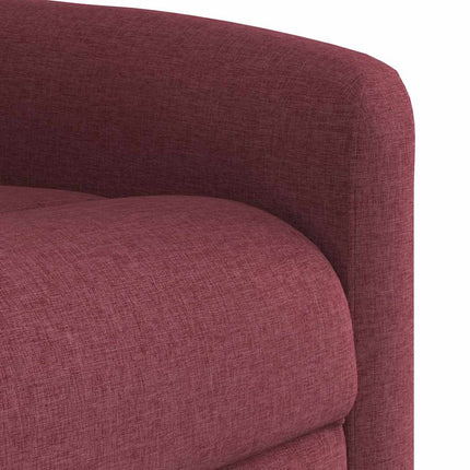 løftestol med massage stof vinrød