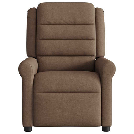eldrevet massagestol stof brun