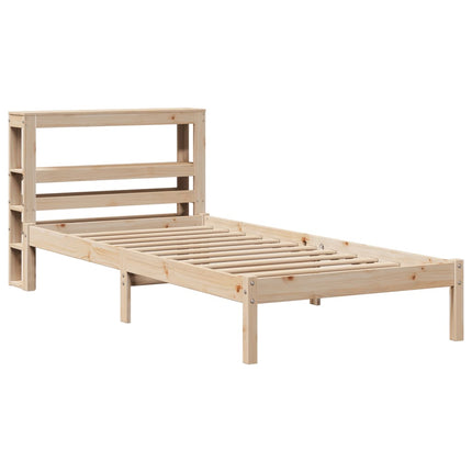 sengeramme uden madras 90x190 cm massivt fyrretræ