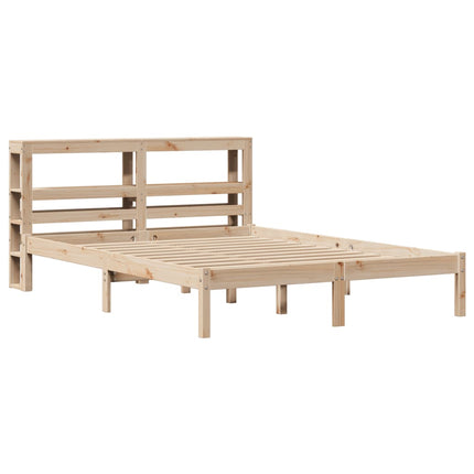 sengeramme uden madras 120x190 cm massivt fyrretræ