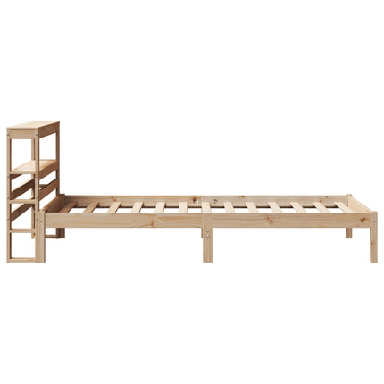 sengeramme uden madras 90x200 cm massivt fyrretræ