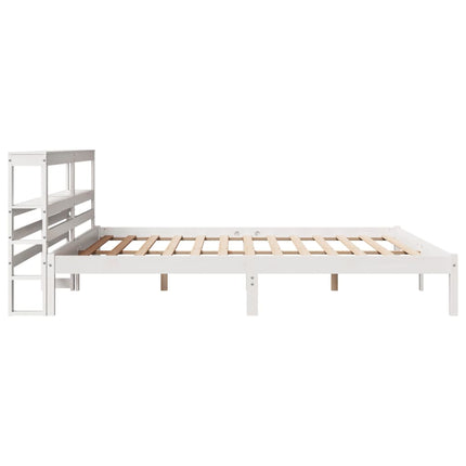 sengeramme uden madras 180x200 cm massivt fyrretræ hvid