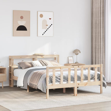 sengeramme uden madras 140x200 cm massivt fyrretræ