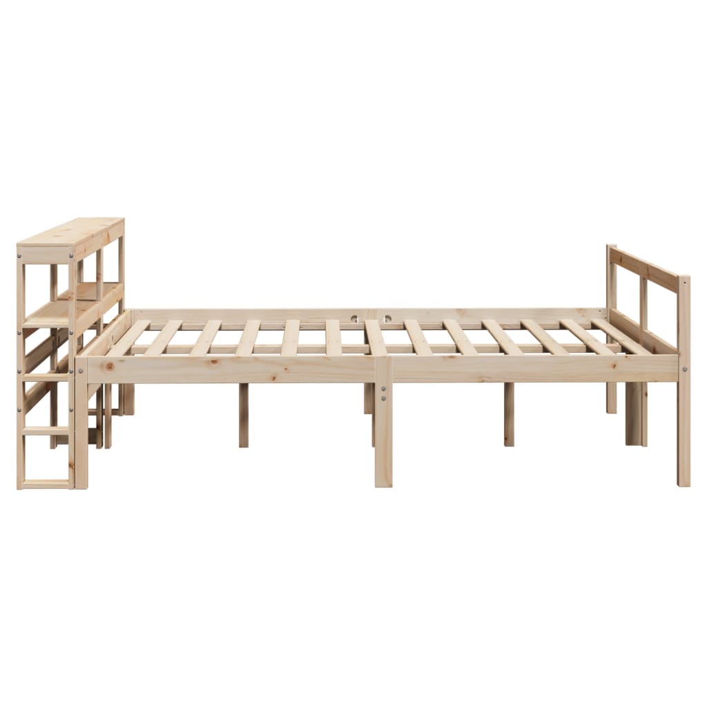seniorseng med sengegavl 120x190 cm massivt fyrretræ
