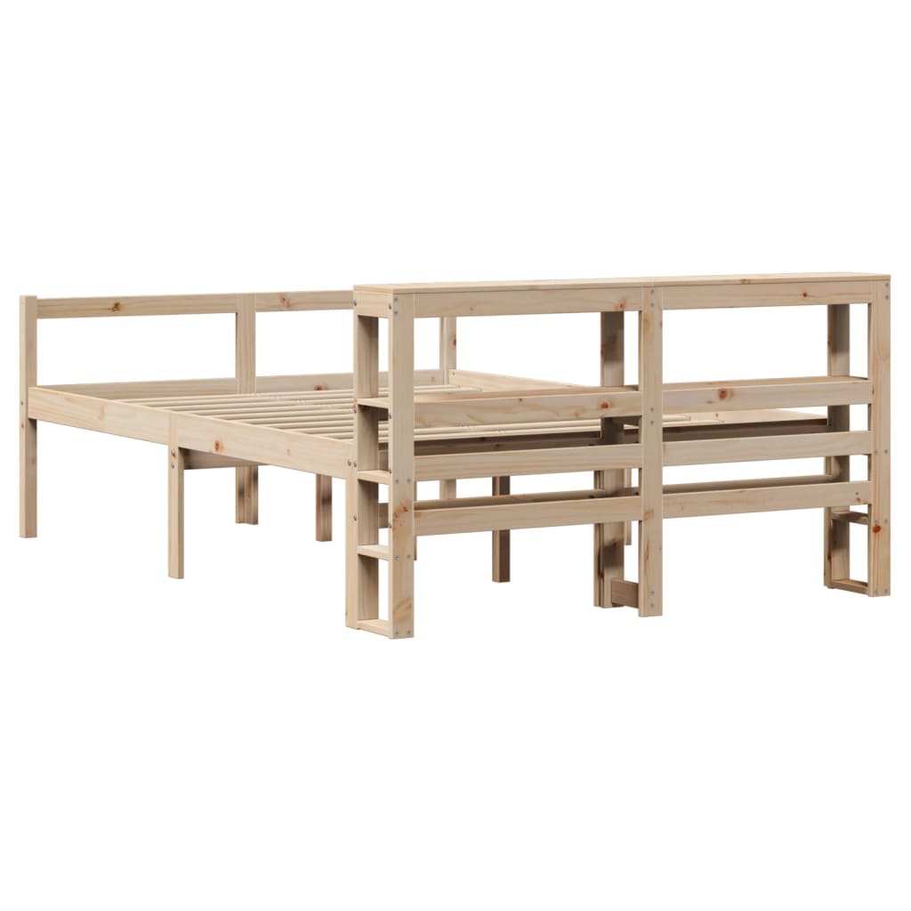 seniorseng med sengegavl 120x190 cm massivt fyrretræ