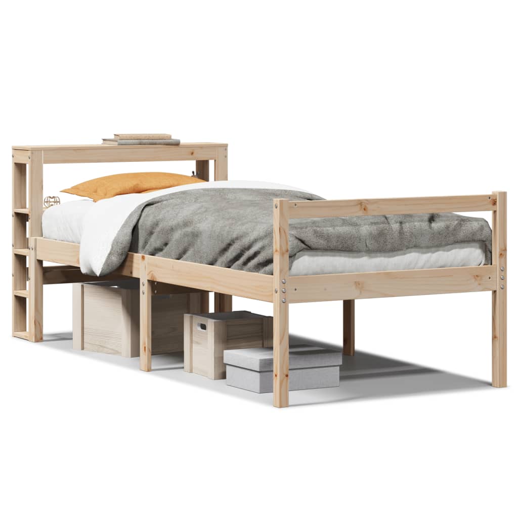 seniorseng med sengegavl 90x200 cm massivt fyrretræ