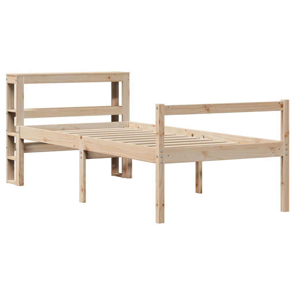 seniorseng med sengegavl 90x200 cm massivt fyrretræ