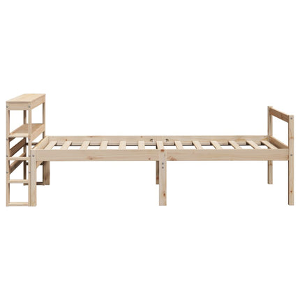 seniorseng med sengegavl 90x200 cm massivt fyrretræ