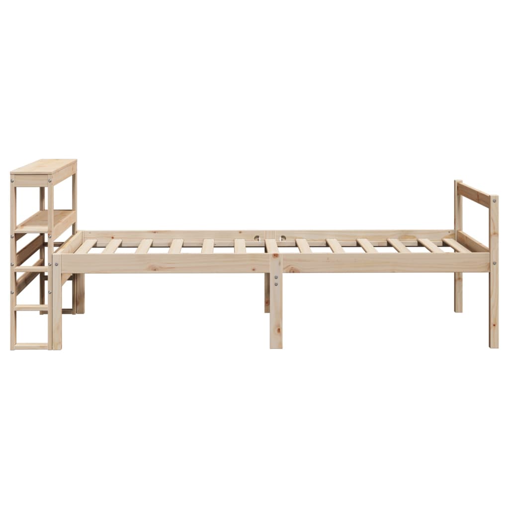 seniorseng med sengegavl 90x200 cm massivt fyrretræ