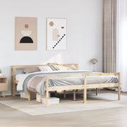seniorseng med sengegavl 180x200 cm massivt fyrretræ