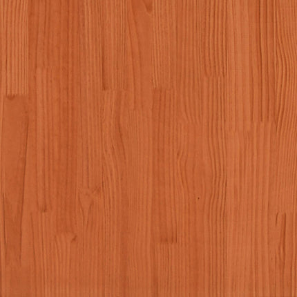 sengeramme med sengegavl 160x200 cm massivt fyrretræ gyldenbrun
