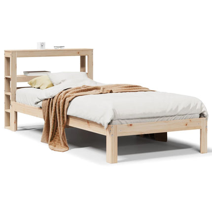 sengeramme med sengegavl 90x190 cm massivt fyrretræ