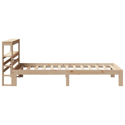 sengeramme med sengegavl 90x200 cm massivt fyrretræ