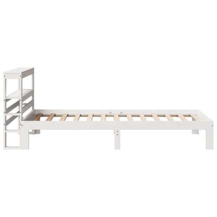 Sengeramme med hovedgærde uden madras Hvid 90x200 cm
