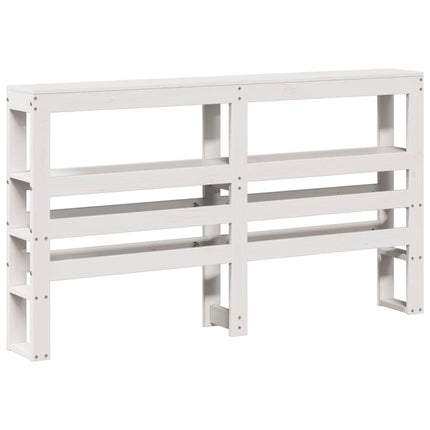 Sengeramme med hovedgærde uden madras Hvid 140x190 cm