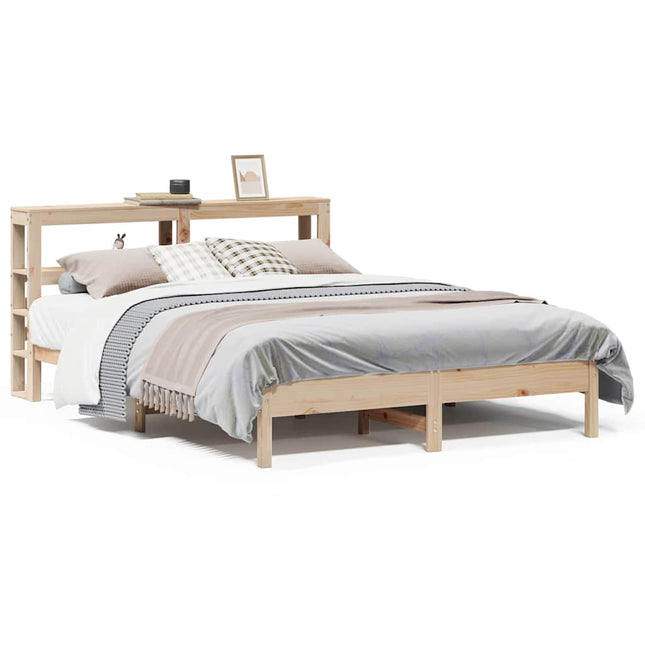sengeramme uden madras 160x200 cm massivt fyrretræ