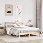 sengeramme uden madras 160x200 cm massivt fyrretræ
