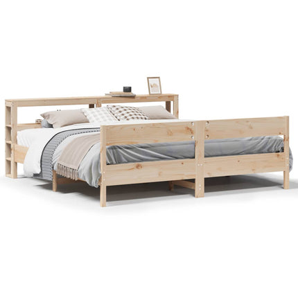 sengeramme uden madras 180x200 cm massivt fyrretræ