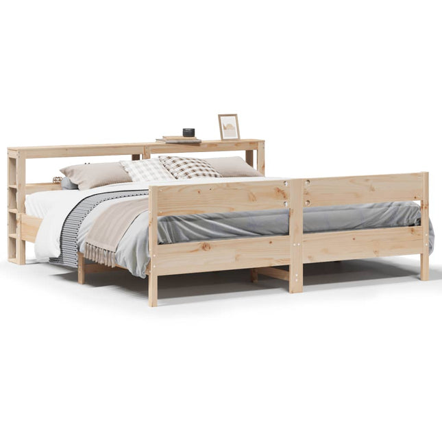 sengeramme uden madras 180x200 cm massivt fyrretræ