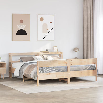 sengeramme uden madras 180x200 cm massivt fyrretræ