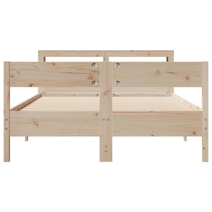 sengeramme uden madras 160x200 cm massivt fyrretræ