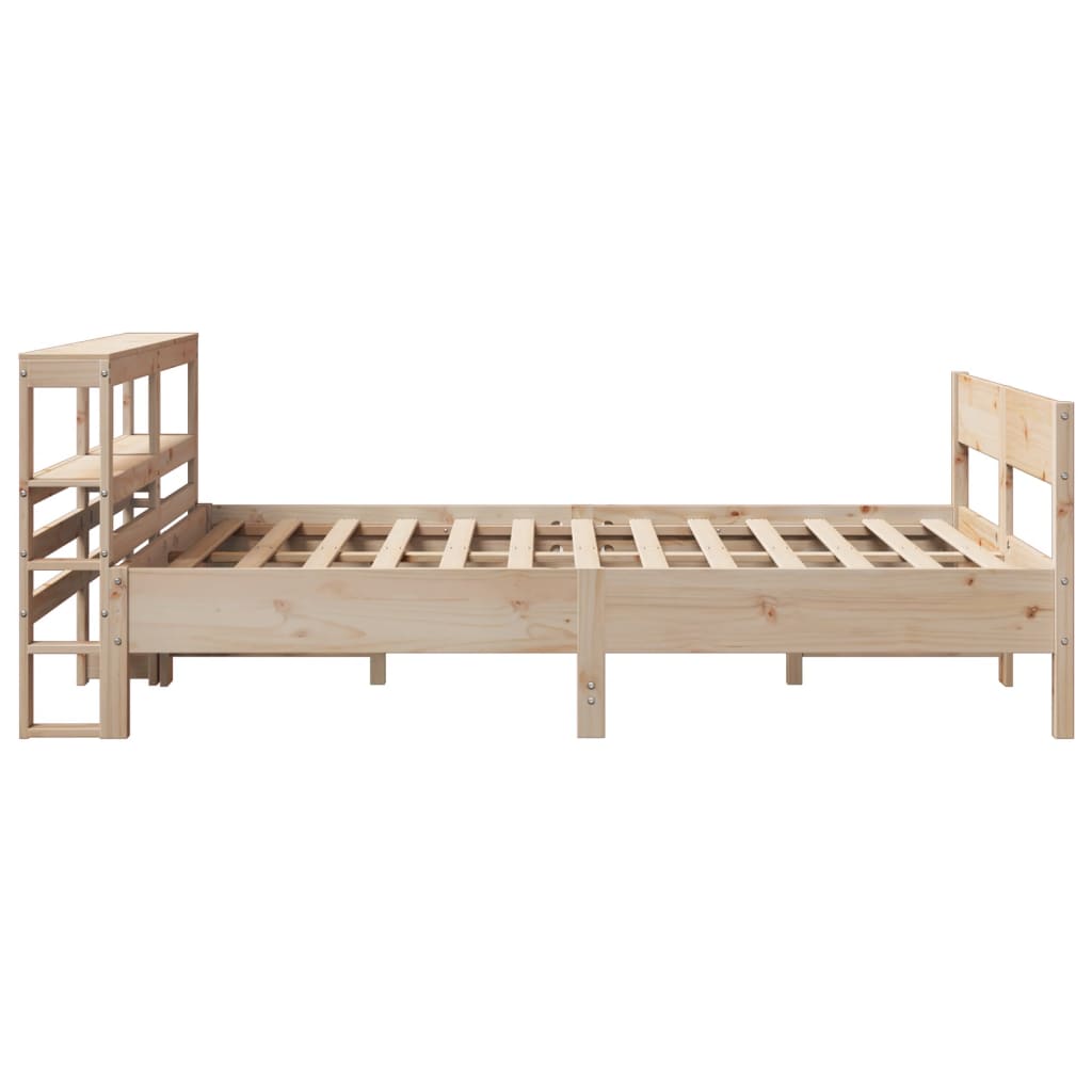 sengeramme uden madras 140x190 cm massivt fyrretræ