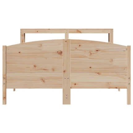 sengeramme uden madras 160x200 cm massivt fyrretræ