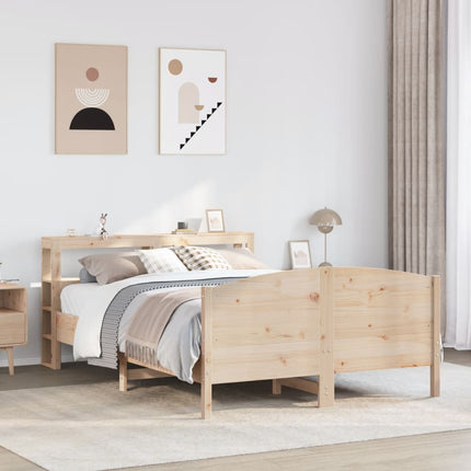 sengeramme uden madras 160x200 cm massivt fyrretræ