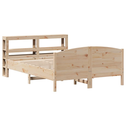 sengeramme uden madras 120x190 cm massivt fyrretræ