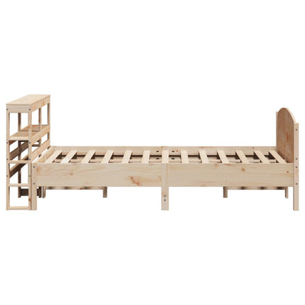 sengeramme uden madras 120x190 cm massivt fyrretræ