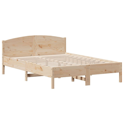 sengeramme uden madras 120x190 cm massivt fyrretræ