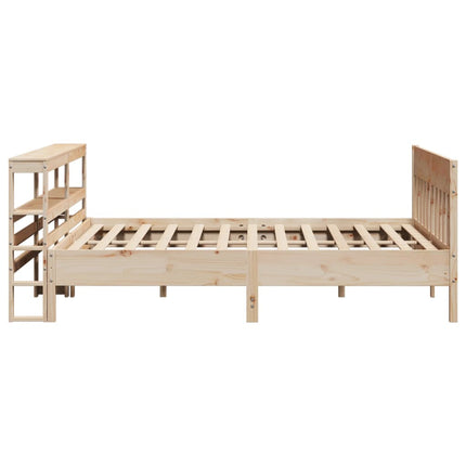 sengeramme uden madras 200x200 cm massivt fyrretræ