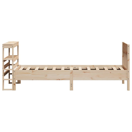 sengeramme uden madras 90x200 cm massivt fyrretræ