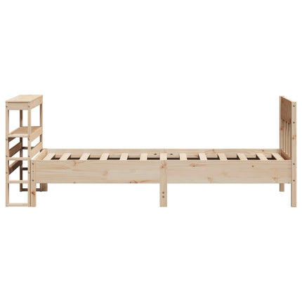 sengeramme uden madras 90x190 cm massivt fyrretræ