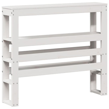 sengeramme med sengegavl 75x190 cm massivt fyrretræ hvid