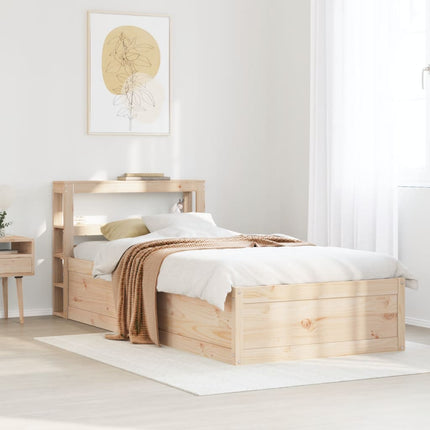 sengeramme med sengegavl 90x190 cm massivt fyrretræ