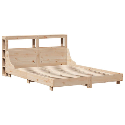 sengeramme uden madras 120x190 cm massivt fyrretræ